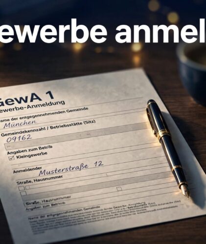 Kleingewerbe anmelden: Diese Angaben braucht das Gewerbeamt